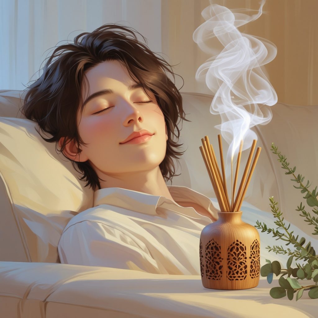 Aroma sticks as a way to calm down